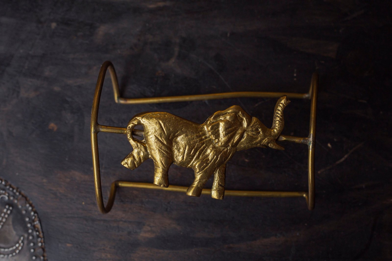 bh9a7555 Copper Elephant Arm bracelet - Image 1